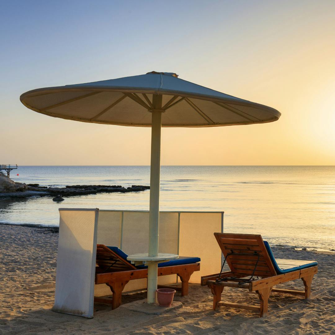 Relax on the White Sandy Beach